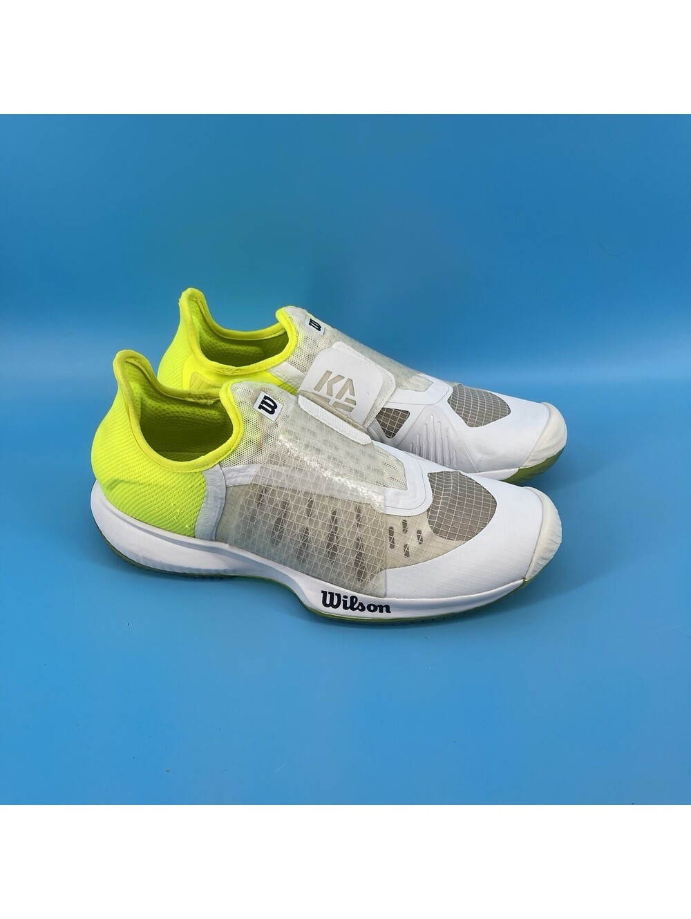 Men’s Wilson Kaos Mirage Tennis Shoes White Neon Yellow US 8 EU 41⅓